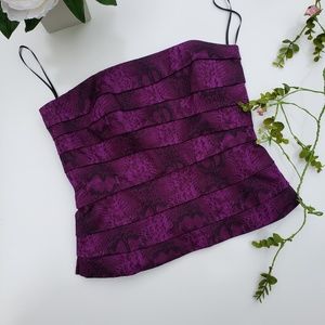 White House Black  Market 🖤 Strapless CropTop - 8